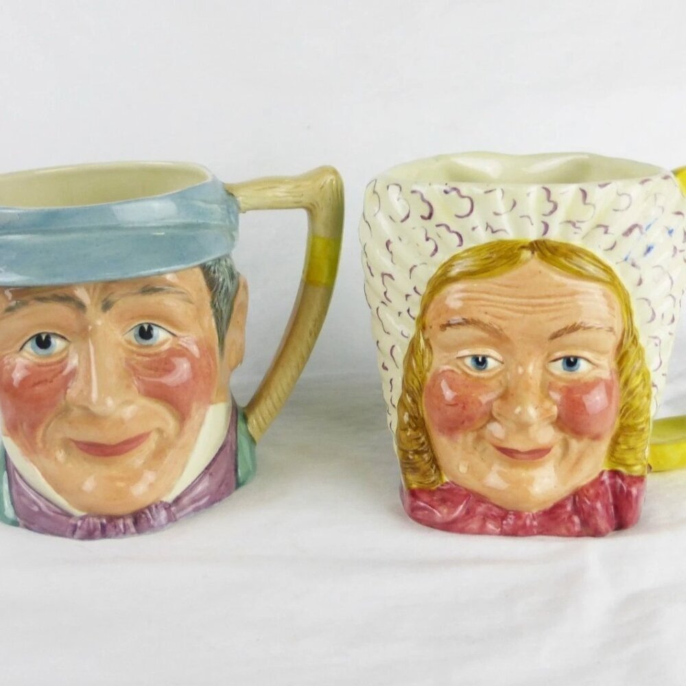 Vintage Pickwick‎ Series hand painted mugs Keloboro Ware